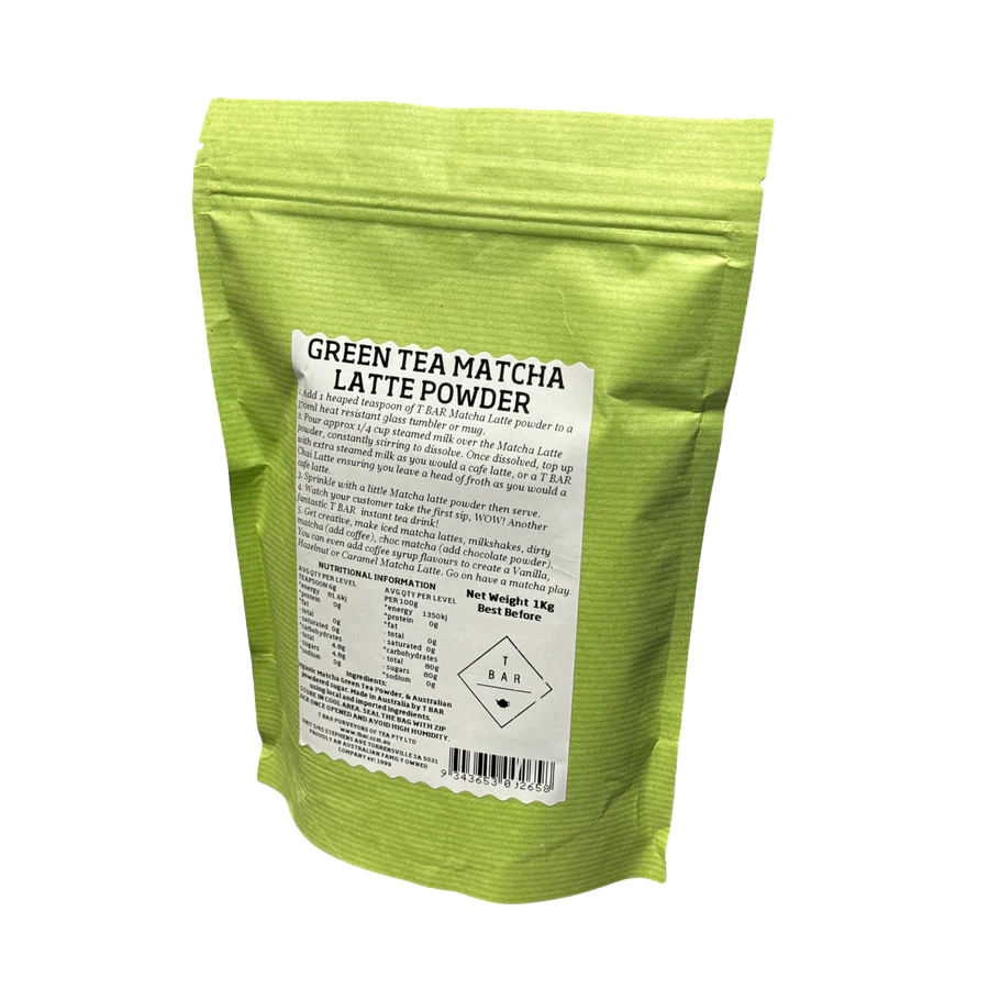 T-Bar Matcha Latte Green Tea Powder - Organic