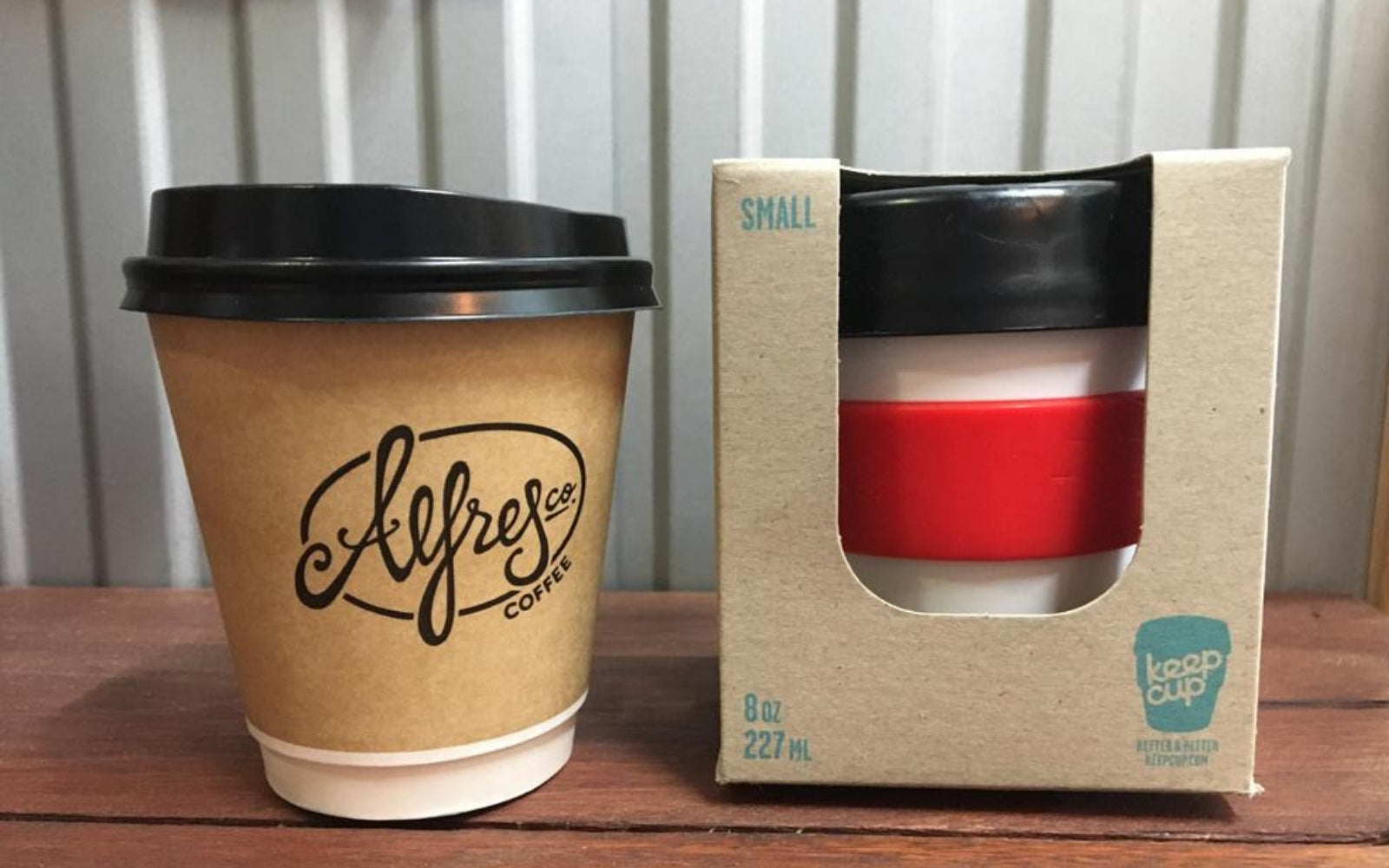 The reusable coffee cup
