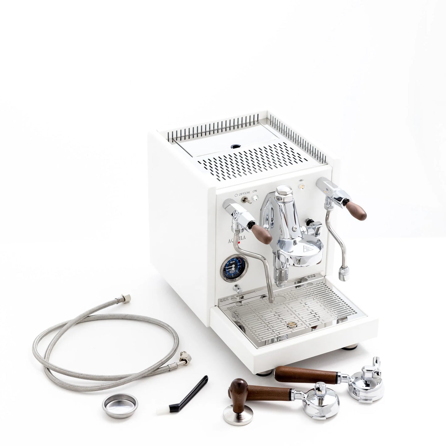 Quick Mill Aquila White Coffee Machine