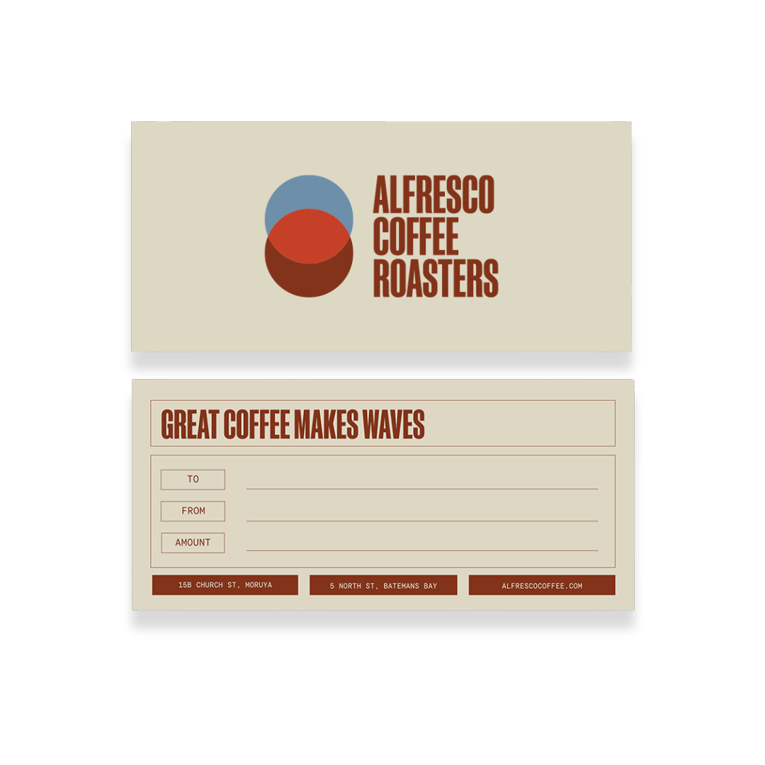 Alfresco Coffee Roasters Gift Card